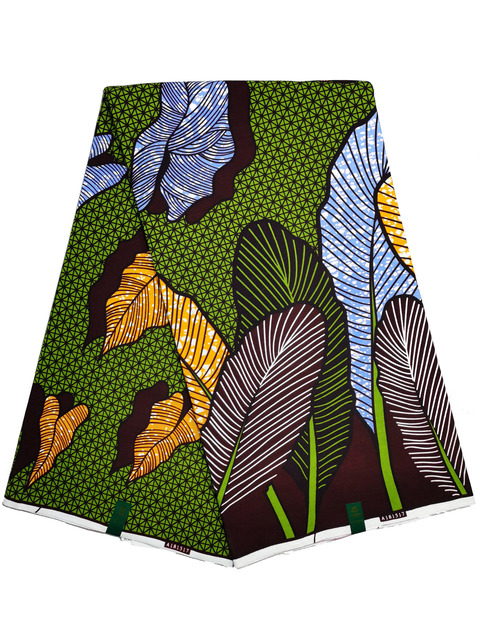Afrykańska tkanina woskowana Ankara z nadrukami Batik, wysokiej jakości bawełniany materiał z wstawkami, do szycia ubrań N601a - Wianko - 3