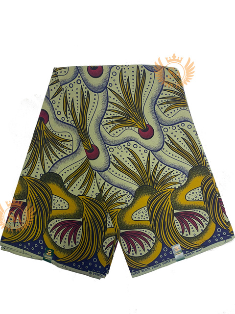 Afrykańska tkanina woskowana Ankara z nadrukami Batik, wysokiej jakości bawełniany materiał z wstawkami, do szycia ubrań N601a - Wianko - 22