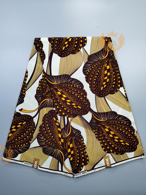 Afrykańska tkanina woskowana Ankara z nadrukami Batik, wysokiej jakości bawełniany materiał z wstawkami, do szycia ubrań N601a - Wianko - 36