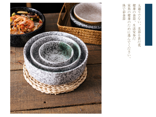 Japońska ceramika - Miseczka stołowa Larg 8 cali, porcelanowa miska na zupę, ramen, sałatki, owoce i ryż - Wianko - 5