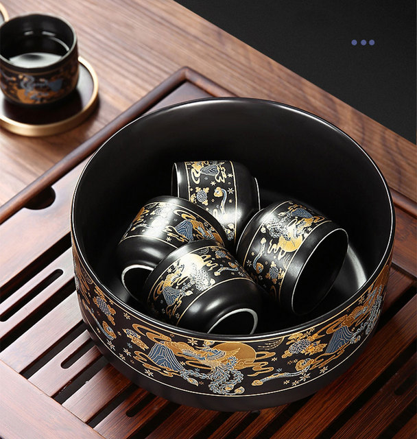 Dzbanek do herbaty ceramiczny JIEWU - odporny na wysokie temperatury, klasyczny styl, automatyczny otwieracz 2021, biuro i gospodarstwo domowe - Wianko - 12