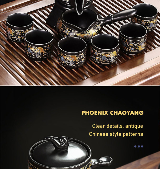 Dzbanek do herbaty ceramiczny JIEWU - odporny na wysokie temperatury, klasyczny styl, automatyczny otwieracz 2021, biuro i gospodarstwo domowe - Wianko - 2