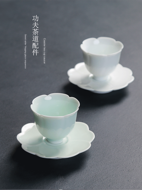 Podgrzewacz do herbaty Kung Fu i japońskiej ceremonii herbaty, ręcznie wykonane, ceramiczne podkładki pod filiżanki z podstawkami - Wianko - 1
