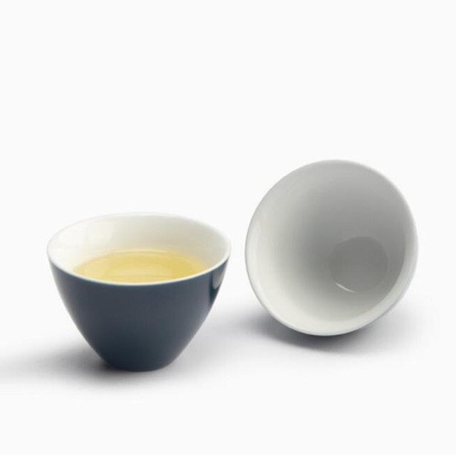 Zestaw 2 handmade ceramicznych filiżanek chińskich, butik, porcelanowy, do herbaty - Wianko - 6