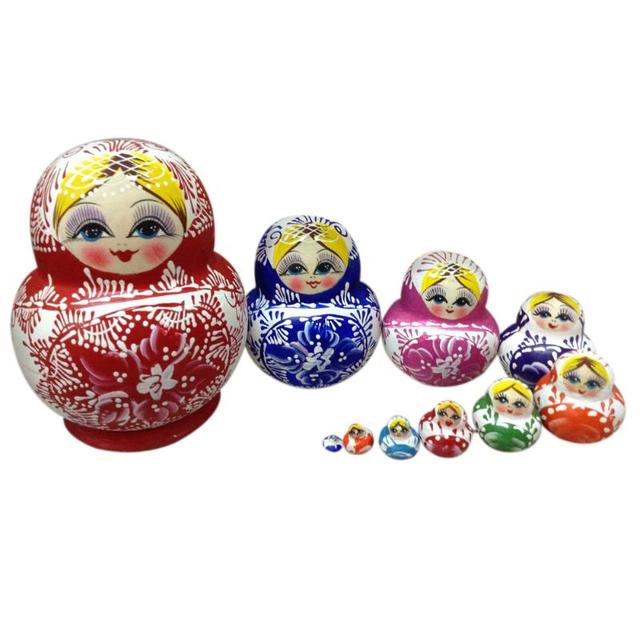 Drewniane Matryoshka lalki rosyjskie dla chłopców i dziewczynek w różnym stylu z życzeniami na Nowy Rok - Wianko - 34