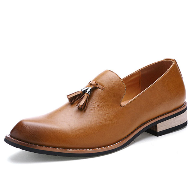 Męskie buty oxfordzkie w stylu brytyjskim, 2022, skórzane, trzykrotnie zszywane, idealne na wesele i do biura - Wianko - 2