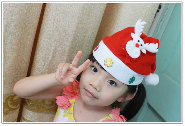 Kreskówkowy świecący kapelusz Bożonarodzeniowy dla dzieci - uroczysta dekoracja z Mikołajem dla rodziców i dzieci - Wianko - 12