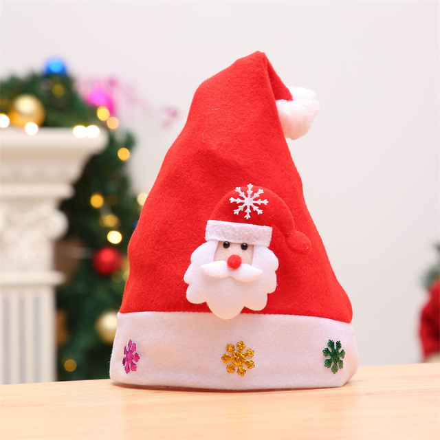 Kreskówkowy świecący kapelusz Bożonarodzeniowy dla dzieci - uroczysta dekoracja z Mikołajem dla rodziców i dzieci - Wianko - 5
