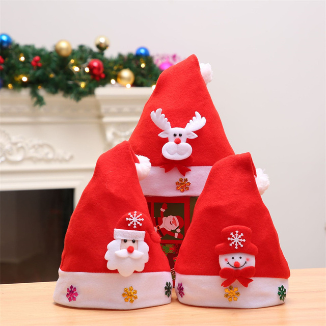 Kreskówkowy świecący kapelusz Bożonarodzeniowy dla dzieci - uroczysta dekoracja z Mikołajem dla rodziców i dzieci - Wianko - 2