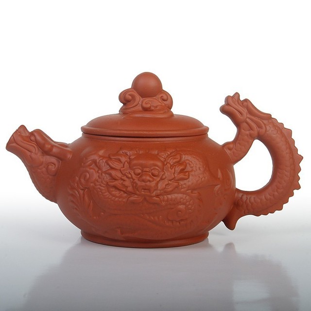 Dzbanek na herbatę Yixing o pojemności 360ml z purpurowej gliny - oryginalny chiński czajniczek do ceremonii parzenia herbaty Kung Fu - Wianko - 3