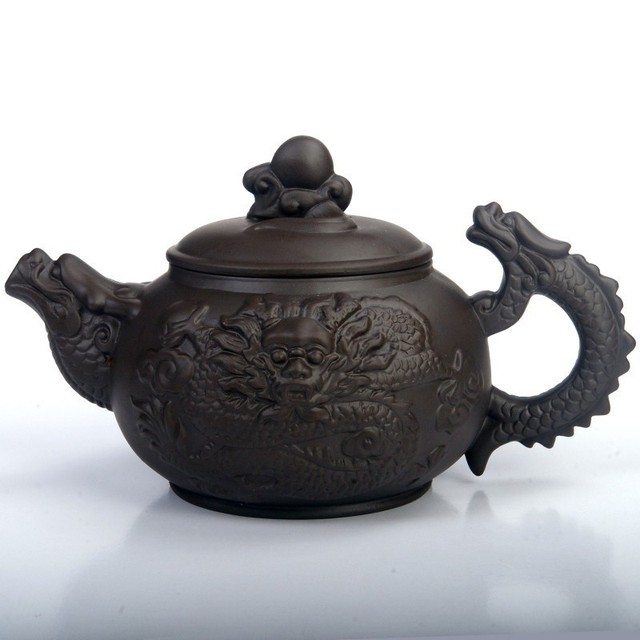 Dzbanek na herbatę Yixing o pojemności 360ml z purpurowej gliny - oryginalny chiński czajniczek do ceremonii parzenia herbaty Kung Fu - Wianko - 4