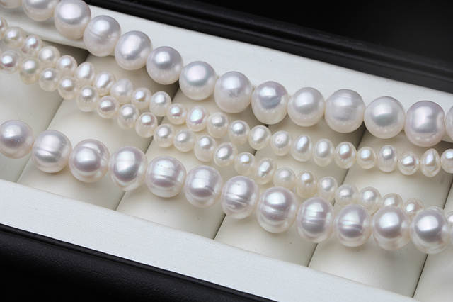 Śliczna bransoletka damskie z naturalnymi srebrnymi perłami - prezent na rocznicę ślubu - Wianko - 5