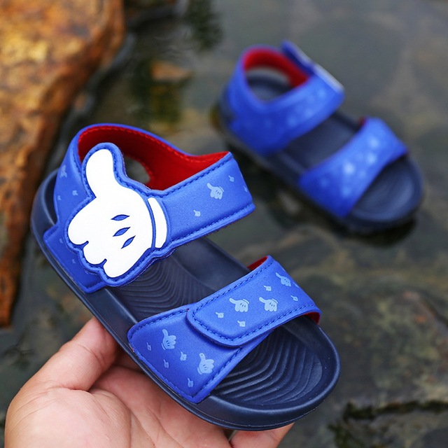 Sandały dziecięce Spider-Man EVA z motywem myszki Miki - antypoślizgowe buty na plażę dla chłopców - Wianko - 2