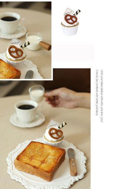 Sztuczny ser tosty i fałszywe smażone jajka - formy PU do dekoracji domu, prezentacji żywności i fotografii - Wianko - 12