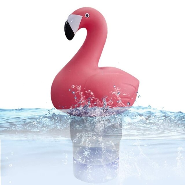 Pływający flaming w kształcie fali - zabawka do wody, basen, automatyczne oczyszczanie - Wianko - 6