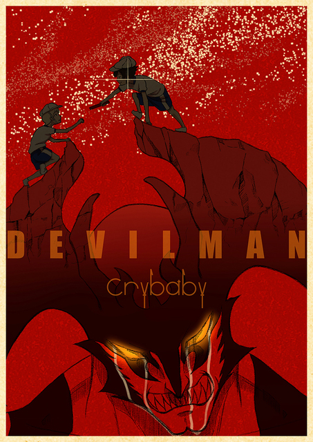 Plakat Anime Devilman Crybaby - wysoka jakość 4K na papierze Kraft, idealny do dekoracji wnętrza ściany - Wianko - 20