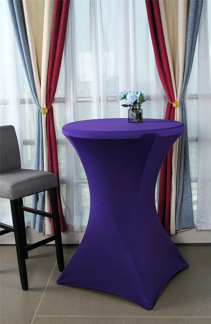 Rozciągliwy elastanowy okrągły obrus na stół o rozmiarach 23/27/31 cali - idealny na przyjęcia, bankiety i wesela - Wianko - 34