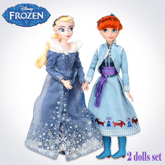 Disney Frozen 2 - Lalka królowa śniegu Elsa Anna z oryginalnym modelem, idealny prezent urodzinowy dla dziewczynki - Wianko - 2