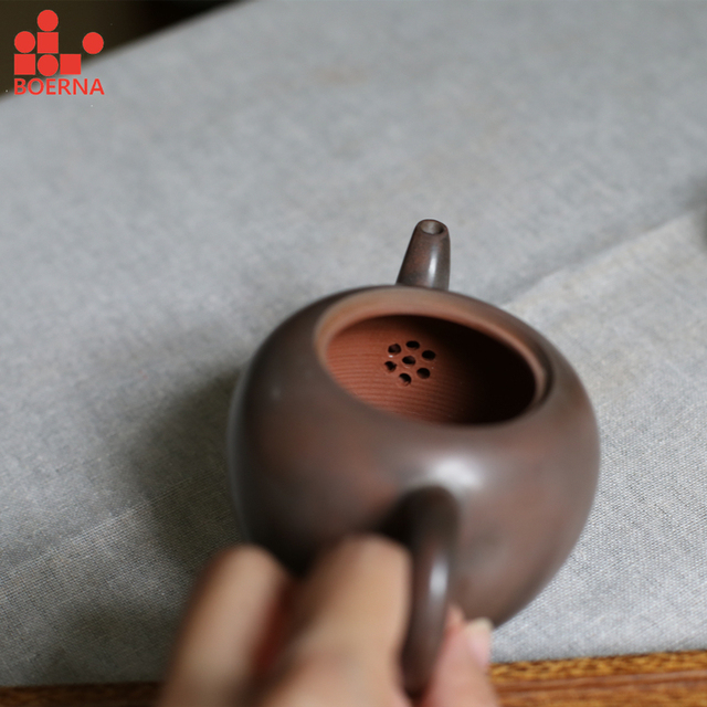 Nixing Tao 150ml - zdrowotny dzbanek do herbaty handmade z gliny chińskiego mistrza KungFu Teaset MeirenJian Pot dla Dalongpao - Wianko - 2