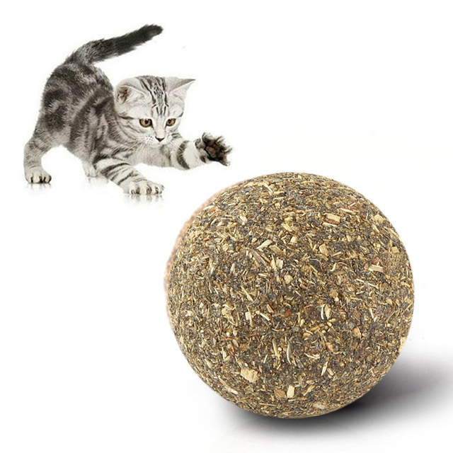 Wyjątkowość i naturalność: Kocimiętka lizak interaktywna piłka dla kotów - Wianko - 1