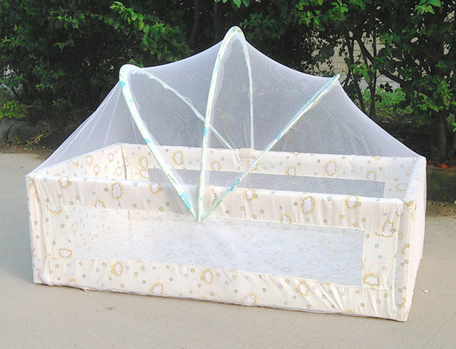 Uniwersalne kołyska dziecięca z moskitierą - łóżko letnie dla dziewczynki w postaci łukowych siatek Moustiquaire z namiotem - Wianko - 10
