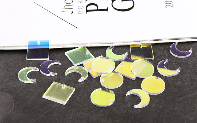 Kreatywne kolczyki akrylowe dla kobiet - zbiór 10 sztuk - Wianko - 9
