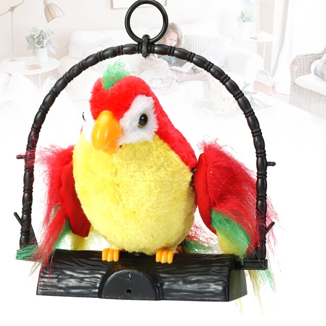 Elektryczna papuga naśladująca głosy - prezent urodzinowy dla dzieci - Wianko - 4
