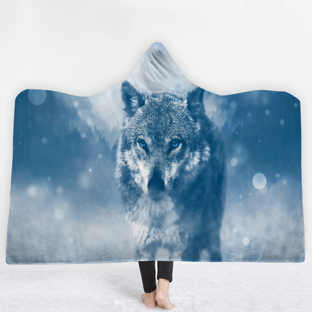Miękki kocyk zwierzęcy wilki - utrzymujący ciepło, wygodny i nowoczesny design - Wianko - 16