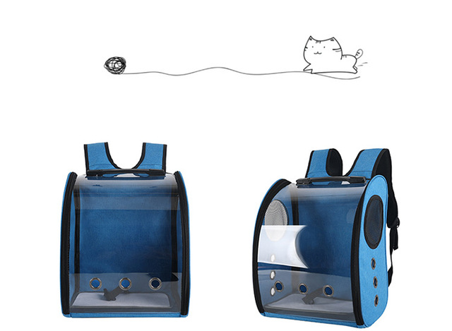 Przenośne nosidełko dla zwierzaka na plecak - przezroczysty, oddychający, dwukomorowy - Cat Pack - Wianko - 22