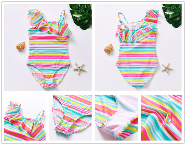 Jednoczęściowy strój kąpielowy dla dziewczyn, wiek 3-18 lat, plażowy kostium dziecięcy ST199 - Wianko - 25