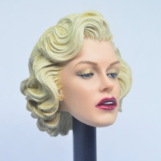 Figurka akcji Marilyn Monroe głowa rzeźba, 1/6 skali, piękna i seksowna - Wianko - 1