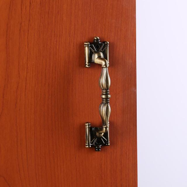 Klamka Vintage do drzwi (90/120mm) - zielony brąz, szafka, szuflada - Wianko - 6