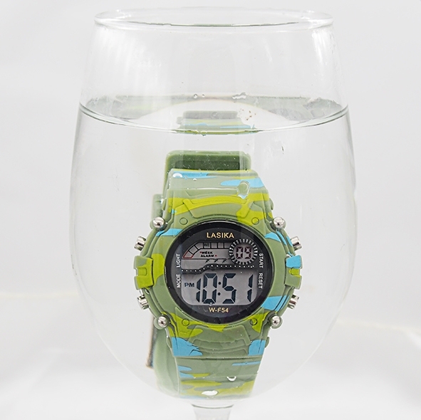Chłopcy i dziewczęta, najlepszy prezent cyfrowy - różowy zegarek o kamuflażowym wzorze, niebieski sportowy, wodoodporny, z kalendarzem - Wianko - 3