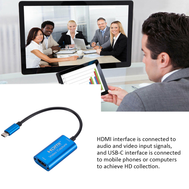 Nowa karta przechwytywania wideo HD1080P GRWIBEOU - przenośna, anty-interferencyjna, typu C do HDMI, kompatybilna z PC, transmisja na żywo - Wianko - 5