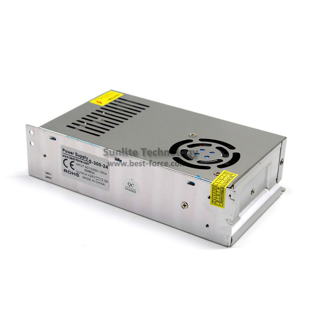 Zasilacz impulsowy regulowanej mocy 300W 24V DC24V SM[S transformator 220V 110V AC do taśmy LED światła CNC CCTV 3D drukarki - Wianko - 6