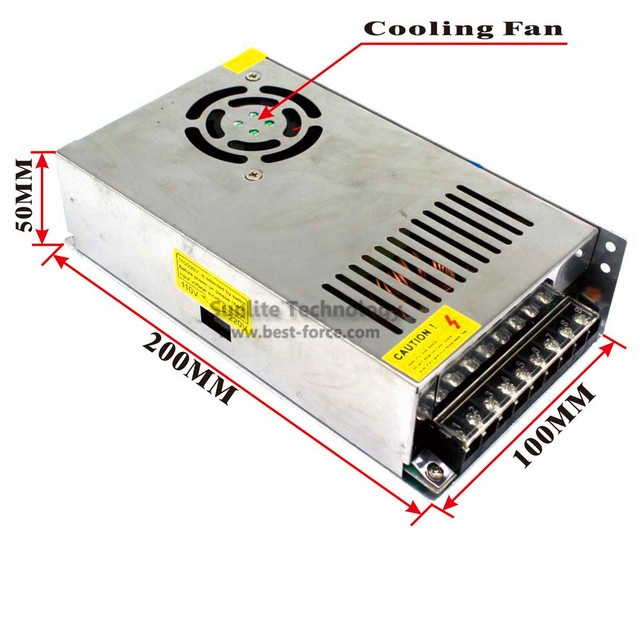 Zasilacz impulsowy regulowanej mocy 300W 24V DC24V SM[S transformator 220V 110V AC do taśmy LED światła CNC CCTV 3D drukarki - Wianko - 7