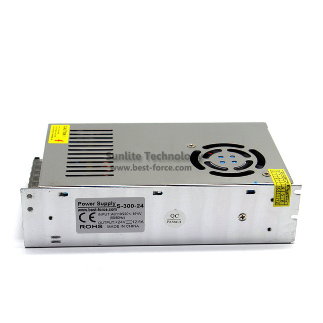 Zasilacz impulsowy regulowanej mocy 300W 24V DC24V SM[S transformator 220V 110V AC do taśmy LED światła CNC CCTV 3D drukarki - Wianko - 5