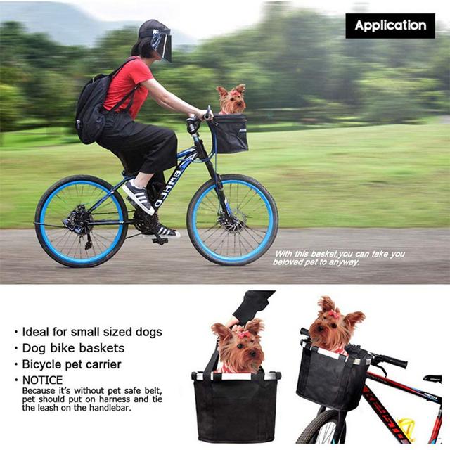 Torba rowerowa przednia z wymiennym koszem na zwierzęta, uchwytem i ramką ze stopu aluminium - akcesoria rowerowe - Wianko - 4