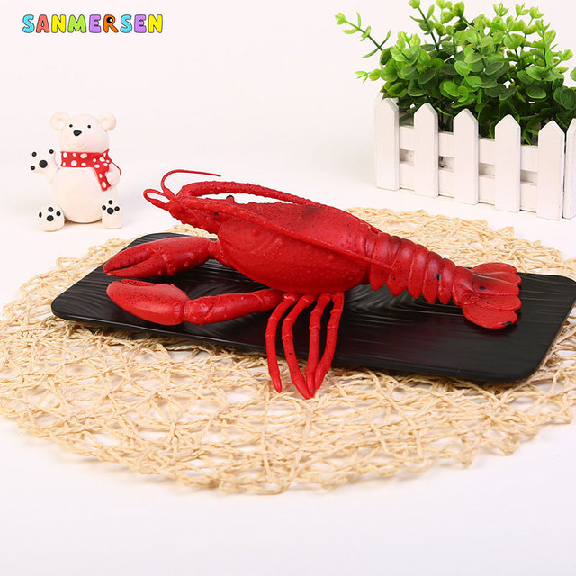 Mini krab lobster zabawka dźwiękowa - symulacja morza, antystresowy zwierzak do dekoracji wnętrza, realistyczne figurki dla dzieci - Wianko - 5