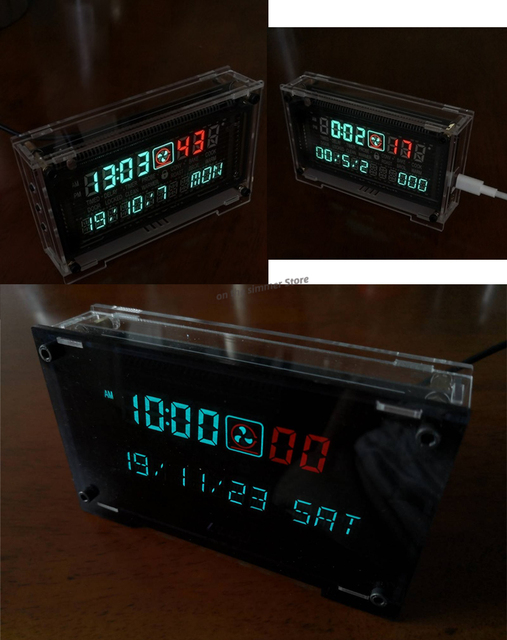 Zegar elektroniczny VFD z ekranem fluorescencyjnym VFD - ekskluzywny prezent o super ekonomicznej wartości - Wianko - 1