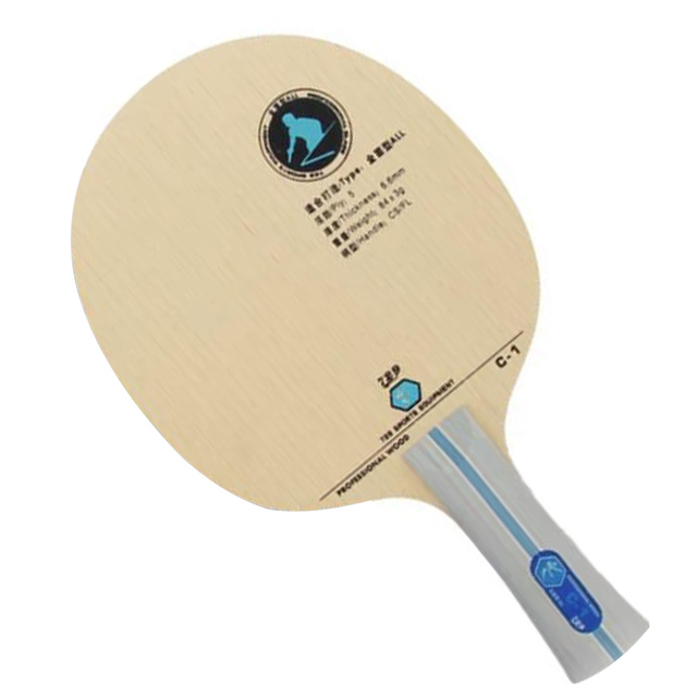 Oryginalna rakietka do tenisa stołowego 729 C-1 C1 dla początkujących i graczy na wszystkich rundach, wykonana z czystego drewna - Wianko - 1