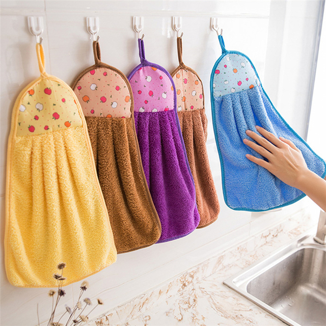 30*40cm Ręcznik do rąk z miękkiego koralirowego weluru - wzór wydrukowany na chłonnej tkaninie dla łazienki i kuchni - Wianko - 3