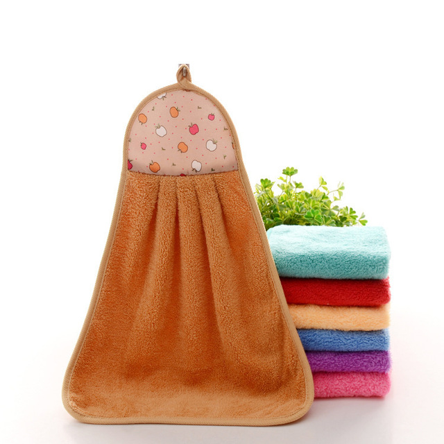 30*40cm Ręcznik do rąk z miękkiego koralirowego weluru - wzór wydrukowany na chłonnej tkaninie dla łazienki i kuchni - Wianko - 16