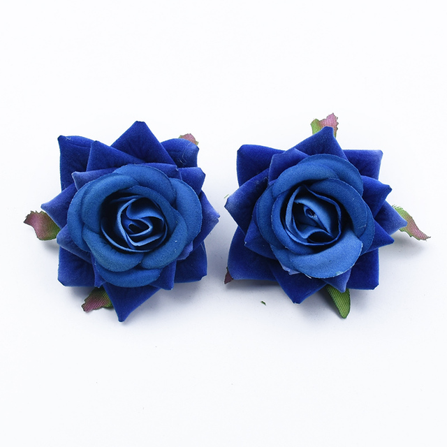 Jedwabne róże głowy 6CM - akcesoria ślubne, walentynkowe prezenty, dekoracje domowe, DIY - tanie kwiaty sztuczne - Wianko - 11