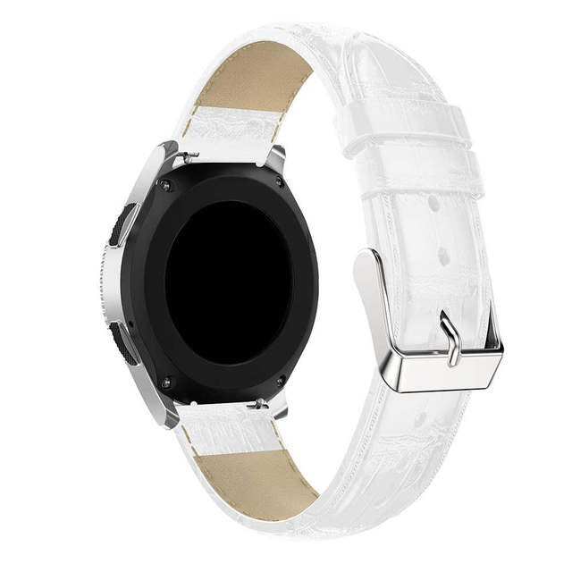 Zegarkowy pasek z prawdziwej skóry krokodyla do Samsung Galaxy 42mm 46mm - Wianko - 20