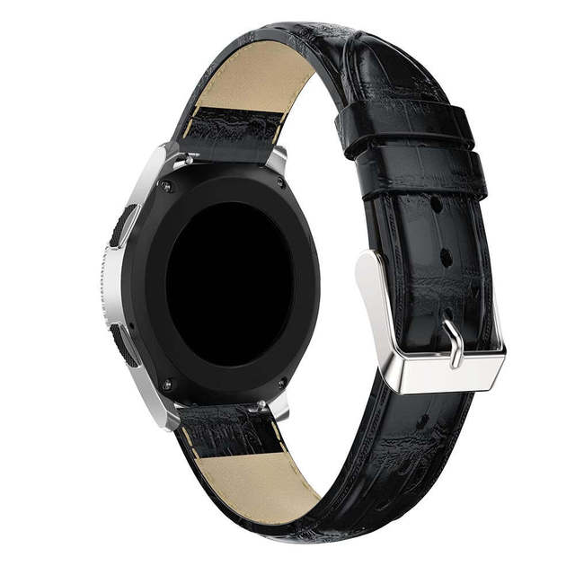 Zegarkowy pasek z prawdziwej skóry krokodyla do Samsung Galaxy 42mm 46mm - Wianko - 17