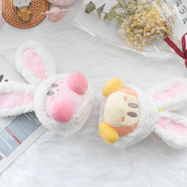 Pluszowa zabawka Gwiazda Kabi krzyżowa uszy królika anime - uroczy wisiorek dla fanów filmów i TV - Wianko - 4