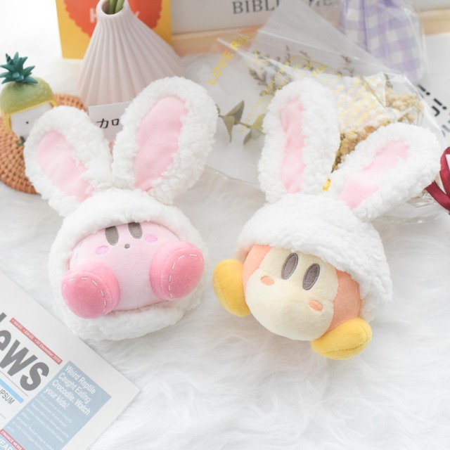 Pluszowa zabawka Gwiazda Kabi krzyżowa uszy królika anime - uroczy wisiorek dla fanów filmów i TV - Wianko - 3