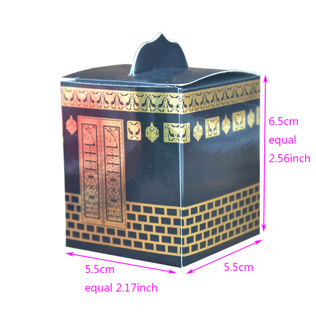 Hajj pielgrzymka - złota foliowana torba z nadrukiem muzułmańskim Ramadan Kaaba - Wianko - 2