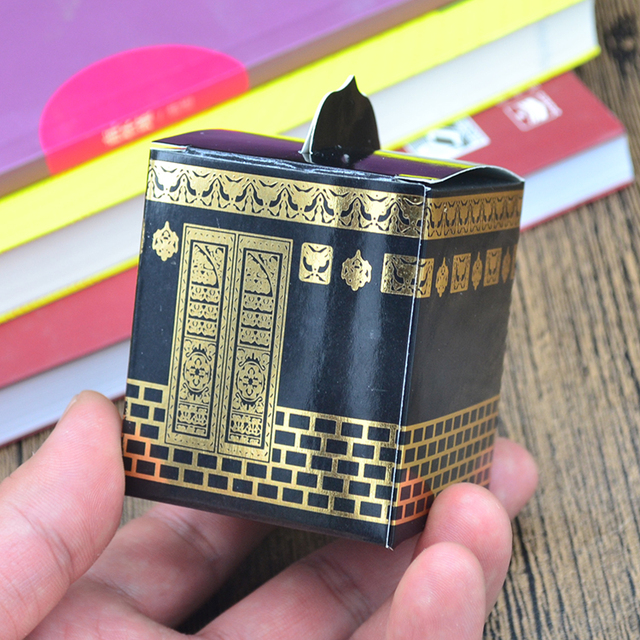 Hajj pielgrzymka - złota foliowana torba z nadrukiem muzułmańskim Ramadan Kaaba - Wianko - 3